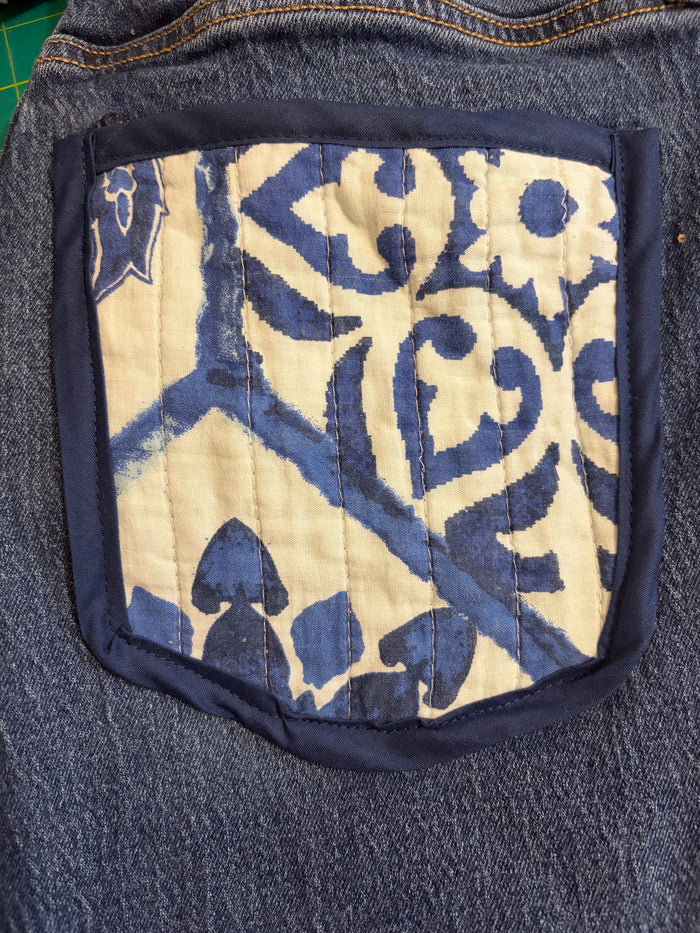 Blue Ikat